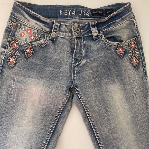 KEYA Aztec Jeans easy fit Size 29 - Picture 3 of 5